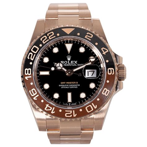 rolex gmt master ii steel and rose gold